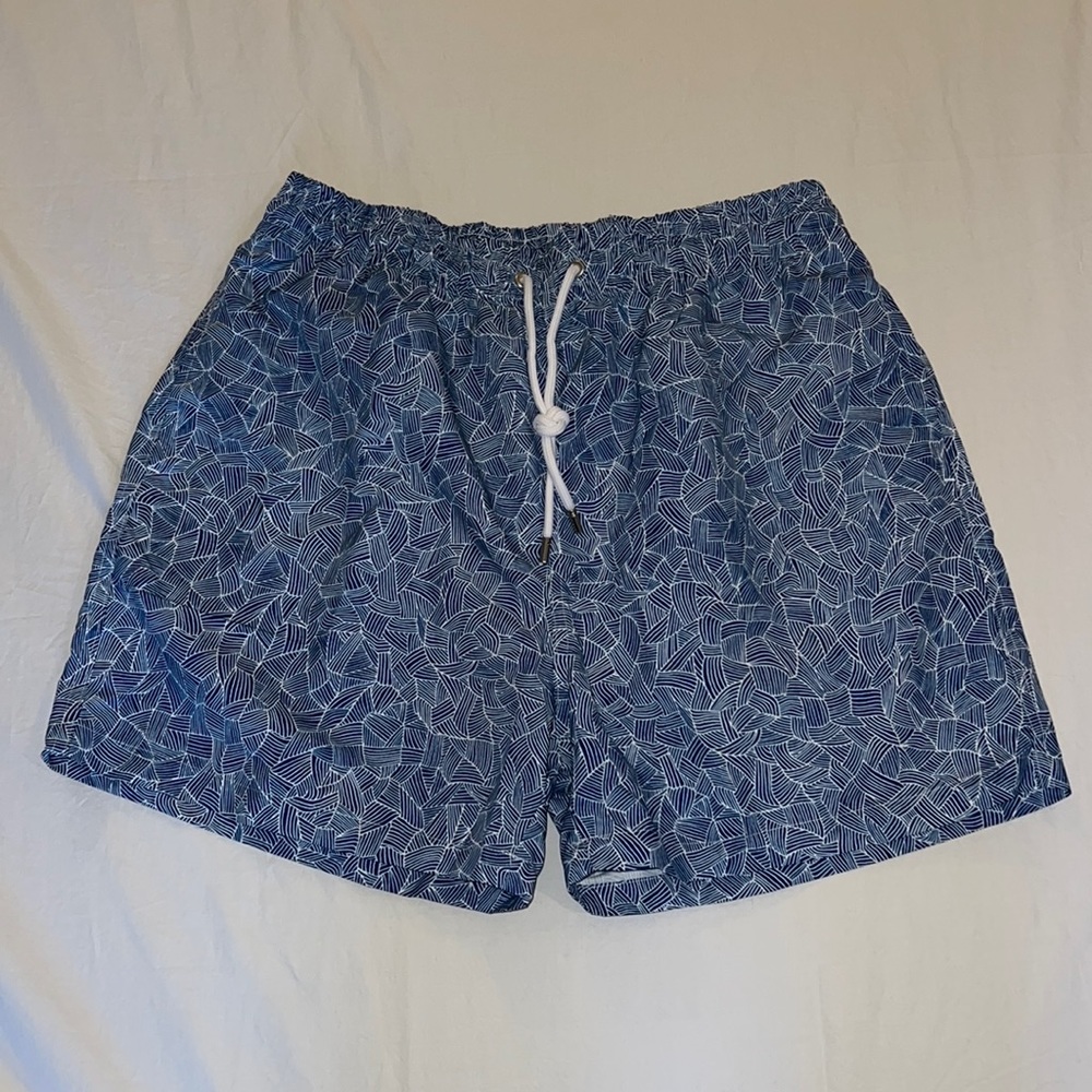 NWT APNEE Mens Swim Trunks, Reflets style, Bleu Marine color, XXL